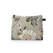 Ceannis Cosmetic Medium Flower Linen Soft Green 23x19x6 cm - pcs 1