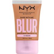 NYX Professional Makeup Bare With Me Blur Tint Foundation 10 Medium - ...