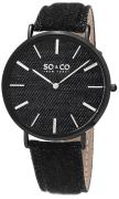 So & Co New York 5103.4 SoHo Sort/Lær Ø41 mm