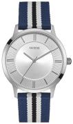 Guess Herreklokke W0795G3 Sølvfarget/Tekstil Ø43 mm