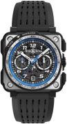 Bell & Ross Herreklokke BR-X1-A521 Experimental Sort/Gummi