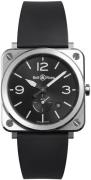 Bell & Ross BR-S-STEEL Br S Quartz Sort/Gummi