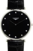 Longines Herreklokke L4.766.4.58.2 Grande Classique Sort/Lær Ø37 mm