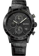 Hugo Boss Herreklokke 1513389 Rafale Sort/Lær Ø44 mm