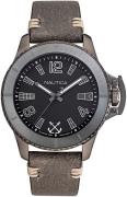 Nautica Herreklokke NAPBSF916 Sort/Lær Ø45 mm