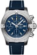 Breitling Herreklokke A13317101C1X1 Avenger Chronograph 45 Blå/Lær