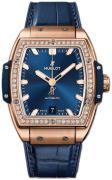 Hublot Dameklokke 665.OX.7180.LR.1204 Big Bang 39Mm Blå/Gummi