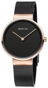 Bering Dameklokke 14531-166 Classic Sort/Stål Ø31 mm