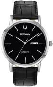 Bulova Herreklokke 96C131 Dress Sort/Lær Ø42 mm