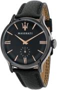 Maserati Herreklokke R8851118004 Epoca Sort/Lær Ø42 mm