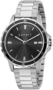 Esprit Herreklokke ES1G207M0065 Sort/Stål Ø42 mm