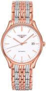 Longines Herreklokke L4.960.1.12.7 Lyre Hvit/Rose-gulltonet stål