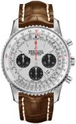 Breitling Herreklokke AB0121211G1P1 Navitimer 01 Sølvfarget/Lær