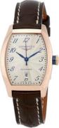 Longines Dameklokke L2.142.8.73.4 Evidenza Sølvfarget/Lær