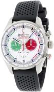 Zenith Herreklokke 03.2521.400-07.R576 El Primero Hvit/Gummi Ø45 mm