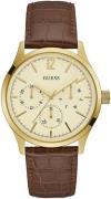 Guess Herreklokke W1041G2 Beige/Lær Ø42 mm