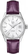 TAG Heuer Dameklokke WBK1316.FC8261 Carrera Lady Hvit/Lær Ø36 mm