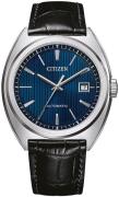 Citizen Herreklokke NJ0100-46L Classic Blå/Lær Ø42 mm