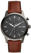 Fossil Herreklokke FS5522 Townsman Grå/Lær Ø44 mm