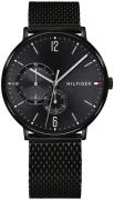 Tommy Hilfiger Herreklokke 1791507 Sort/Stål Ø40 mm