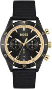 Hugo Boss Herreklokke 1513935 Santiago Sort/Tekstil Ø44 mm