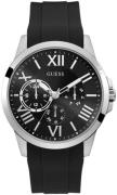 Guess Herreklokke GW0012G1 Sort/Gummi Ø46 mm