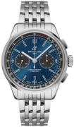 Breitling Herreklokke AB0118A61C1A1 Premier Chronograph 42 Blå/Stål