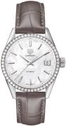 TAG Heuer Dameklokke WBK2316.FC8258 Carrera Lady Hvit/Lær Ø36 mm