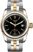 Tudor Dameklokke M51003-0008 Glamour Date Sort/18 karat gult gull