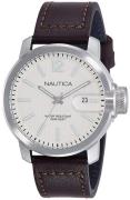 Nautica Herreklokke NAPSYD003 Sydney Beige/Lær Ø43.5 mm