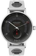 Nomos Glashütte Herreklokke N-1301.S3 Autobahn Sort/Stål Ø41 mm