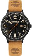 Timberland Herreklokke TDWGB2103102 Crestridge Sort/Lær Ø43 mm