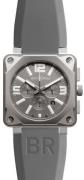 Bell & Ross Herreklokke BR0194-TI-PRO BR 01-94 Grå/Gummi Ø46 mm