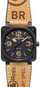 Bell & Ross Herreklokke BR0192-HERITAGE BR 01-92 Sort/Lær Ø46 mm