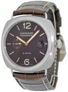 Panerai Herreklokke PAM00346 Historic Radiomir 8 Days Brun/Lær Ø45