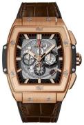 Hublot Herreklokke 601.OX.0183.LR BB King Skjelettkuttet/Lær