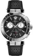 Versace Herreklokke VE1D00719 Aion Sort/Lær Ø45 mm