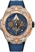 Hublot Herreklokke 418.OX.5108.RX.1604.MXM20 Big Bang 45Mm Blå/Gummi