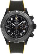 Breitling Herreklokke XB0180E41B1S1 Avenger Hurricane Sort/Gummi Ø45