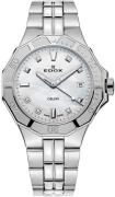 Edox Dameklokke 53020-3M-NADN Delfin Hvit/Stål Ø38 mm