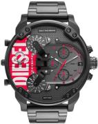 Diesel Herreklokke DZ7463 Mr. Daddy 2.0 Sort/Stål Ø57 mm