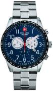 Swiss Alpine Military Herreklokke 7082.9135 Hornet Chrono Blå/Stål