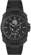 Philipp Plein Herreklokke PWLAA0922 The Skull Sort/Stål Ø40 mm