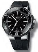 Oris Herreklokke 733 7646 7154 RS Divers Prodiver Date Sort/Gummi