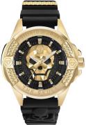 Philipp Plein Herreklokke PWAAA0221 The Skull Sort/Gummi Ø44 mm