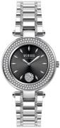 Versus by Versace Dameklokke VSP715021 Brick Lane Crystal Sort/Stål