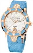 Ulysse Nardin Dameklokke 8106-101E-3C-10.13 Ladies Diver Hvit/Gummi