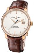 Ulysse Nardin Herreklokke 8156-111B-2-991 Classico Sølvfarget/Lær