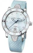 Ulysse Nardin Dameklokke 8103-101E-3C-13 Ladies Diver Hvit/Gummi Ø40