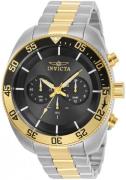 Invicta Herreklokke 30802 Sort/Gulltonet stål Ø48 mm